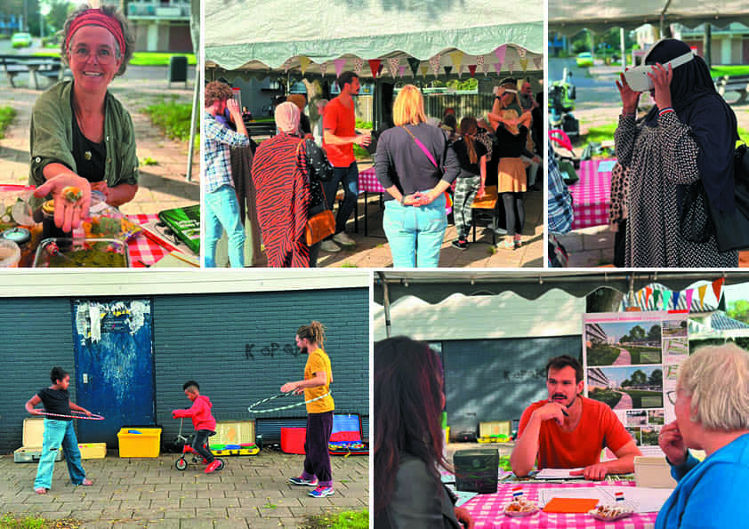 Collage bijeenkomst Componistenbuurt